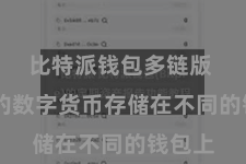 比特派钱包多链版  不同的数字货币存储在不同的钱包上